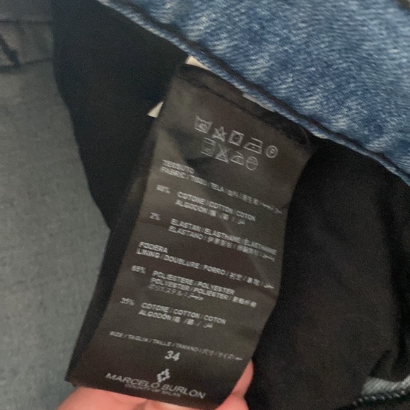 Designer Marcelo Burlon Men’s Black Jeans 34 - Picture 6 of 6